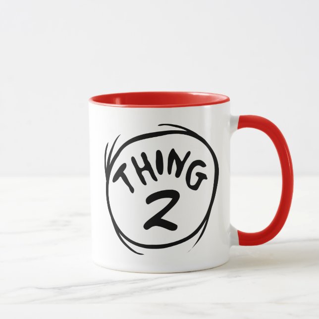 Caneca Dr. Seuss | Coisa Um Coisa Dois Personalizado (Direita)
