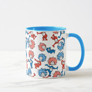 Caneca Dr. Seuss Coisa Uma Coisa Dois Padrões de Bandei