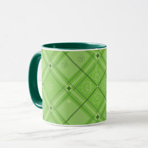 Caneca Dr. Seuss Dia de São Patrício Xadrez