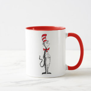 Caneca Dr. Seuss e o Gato no Chapéu de Pé