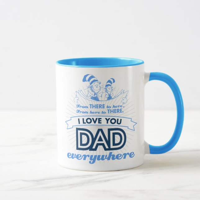 Caneca Dr. Seuss | Eu Te Amo Pai Em Todo Lugar (Direita)