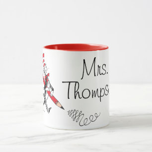 Caneca Dr. Seuss Gato no Chapéu Nome Escrito