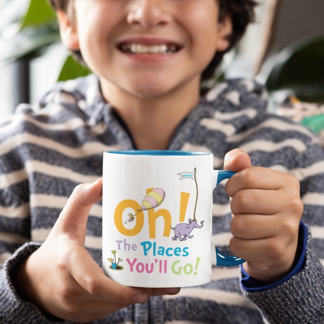 Caneca Dr. Seuss | Oh, Os Lugares Que Você Irá! (Criador carregado)