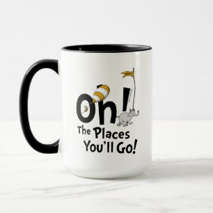 Caneca Dr. Seuss Oh, Os Lugares Que Você Irá! Retro