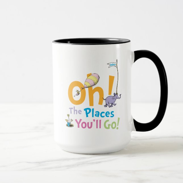 Caneca Dr. Seuss | Oh, Os Lugares Que Você Vai! (Direita)