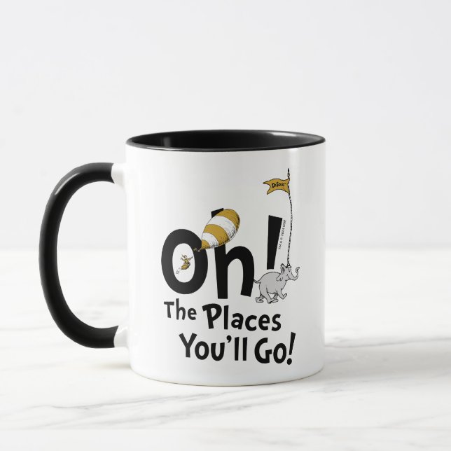 Caneca Dr. Seuss | Oh, Os Lugares Que Você Vai! Retro (Esquerda)