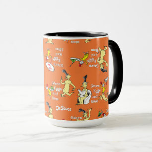 Caneca Dr. Seuss Ovos Verdes e Presunto Padrão de Persona
