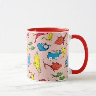 Caneca Dr. Seuss   Padrão De Um Peixe Dois Peixes