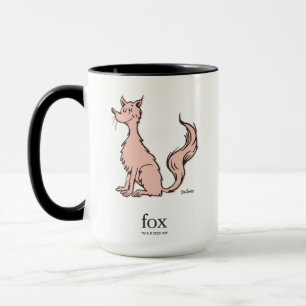 Caneca Dr. Seuss Raposa Rosa