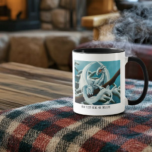 Caneca Dragão de inverno branco bebê