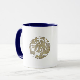 Caneca Dragão Dourado