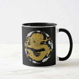 Caneca Dragão Dourado tradicional