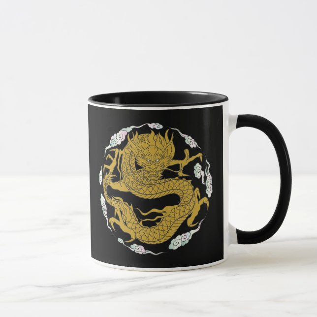 Caneca Dragão Dourado tradicional (Direita)