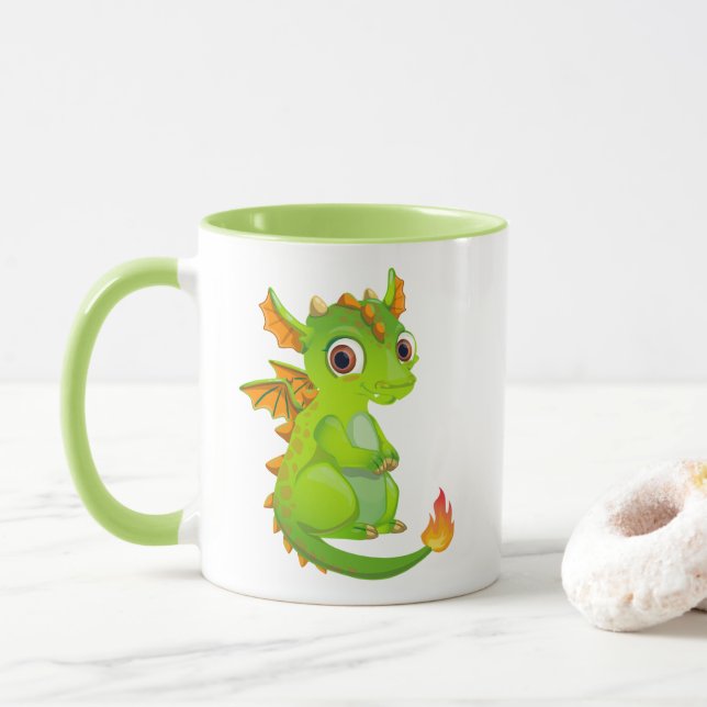 Caneca Dragão Fantasma Bonito (Com Donut)
