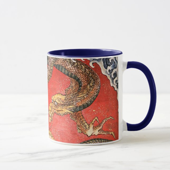 Caneca Dragão, Hokusai, Belas Artes Japonesas (Direita)