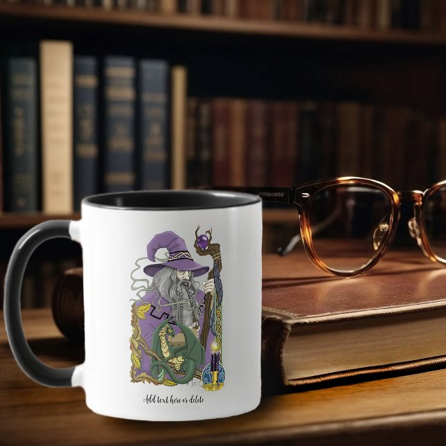 Caneca Dragão Mágico Celta Fantasia Roxo (Criador carregado)