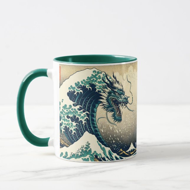Caneca Dragão Mítico Japonês Fantasy (Esquerda)