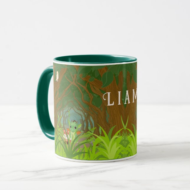 Caneca Dragão Personalizado e Amigo (Frente Esquerda)