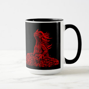 Caneca Dragão vermelho pequeno