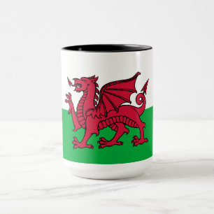 Caneca Dragon Flag of Wales, Celtic Welsh National Flag