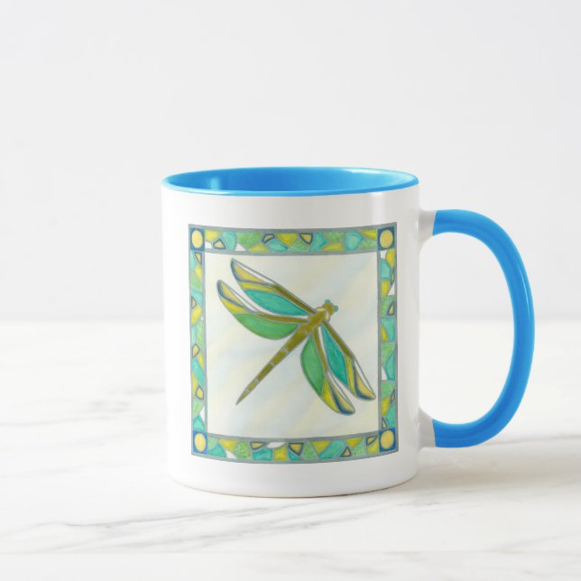 Caneca Dragonfly de Pastel Luminoso por Vanna Lam (Direita)