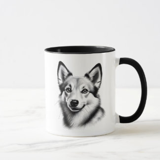 Caneca Drawing Norwegian Lundehund