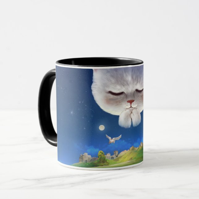 Caneca Dreamnight Sky com Cat (Frente Esquerda)