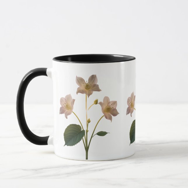Caneca Dreamy Pink Dandelion Whimsical Combo Mug (Esquerda)
