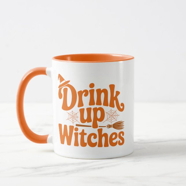 Caneca Drink Up Witches Retro Halloween (Esquerda)