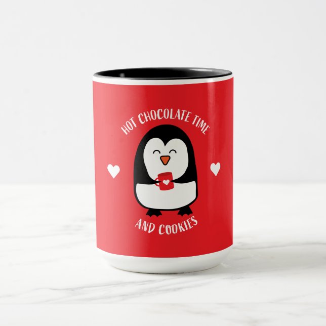 Caneca Drinker de Pinguim Chocolate Quente (Centro)