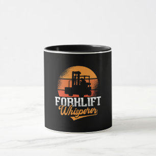 Caneca Driver de Trabalhador Suspenso do Forklevantar Ope
