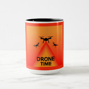 Caneca Drone Hobbyist Piloto Drone Fotografia Raças