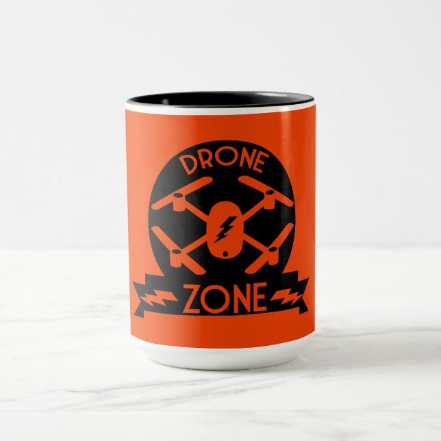 Caneca Drone Hobbyist | Piloto Drone | Fotografia | Raças (Centro)