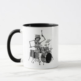 Caneca Drummer de Banda do Skeleton