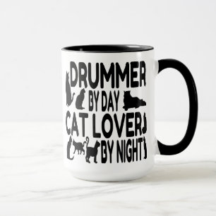 Caneca Drummer do Cat Lover