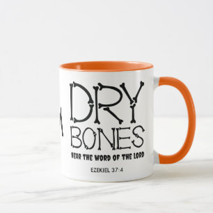 Caneca DRY BONES Ezekiel 37 Halloween cristão monograma