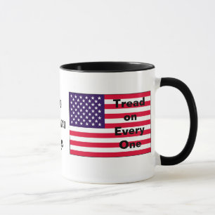 Caneca Duas bandeiras americanas