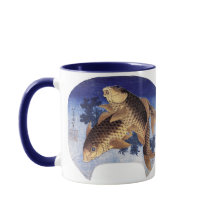 Duas carpas, Hokusai