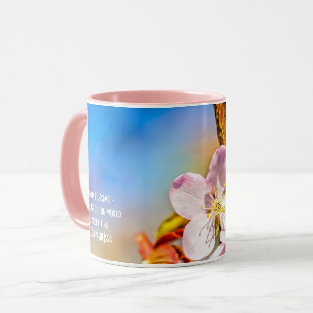 Caneca Duas Flores de Cereja Sakura (Frente Esquerda)
