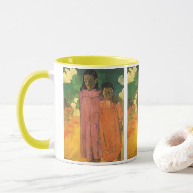 Caneca Duas Irmãs de Paul Gauguin (Com Donut)