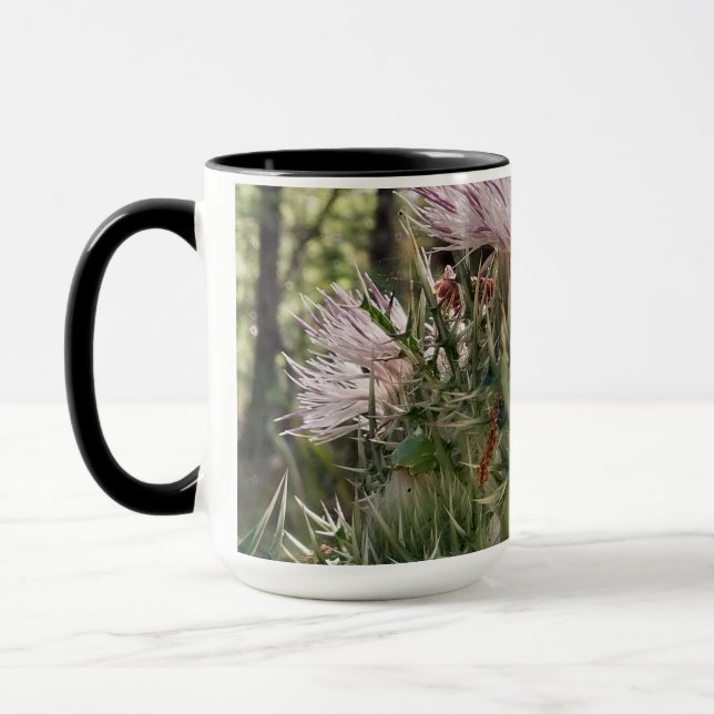 Caneca Duas Rãs num Cardo-leiteiro Foto Natural da Flórid (Esquerda)