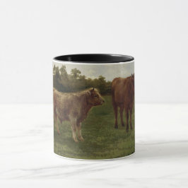 Caneca Duas vacas em Fazenda (Rosa Bonheur)