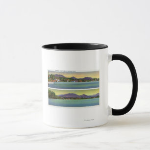 Caneca Duas vistas da flor do lago