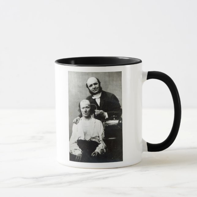 Caneca Duchenne de Boulogne com 'um patient da vítima (Direita)