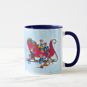 Caneca DUENDES que ENCHEM O TRENÓ do PAPAI NOEL por