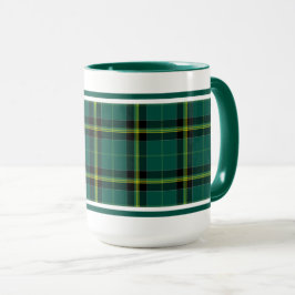 Caneca Duffy Tartan Pattern Green Xadrez da Irlanda