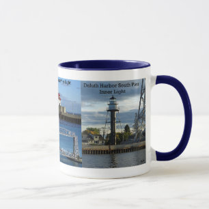 Caneca Duluth Entry Lighthouds glass