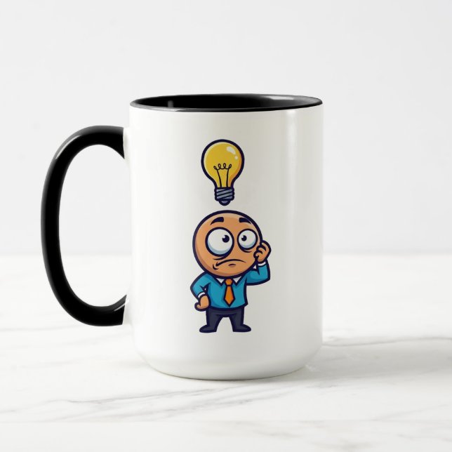 Caneca Dum Dum Idea Lightbulb Funny (Esquerda)