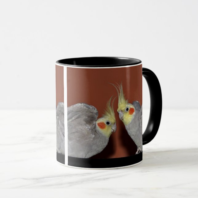 Caneca Duo de Calopsita (Frente Esquerda)