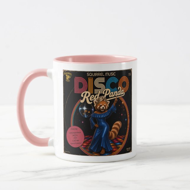 Caneca Duo de Panda Vermelho Disco (Esquerda)